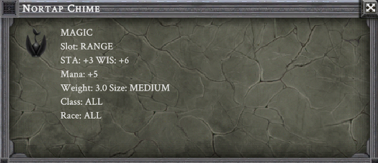 NORTAP CHIME item card